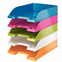 Dokumentų lentynėlė Leitz Plus Wow, 255x70x357mm, plastikinė, blizgi, baltos spalvos