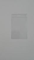 Dėklas vardinei kortelei iš PVC, 55x90mm, vertikalus, skaidri