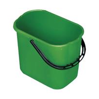 Plastikinis kibiras PLUTO, 12 l, žalia sp.