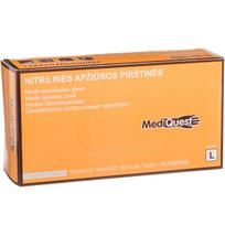 MEDIQUEST, nitrilinės pirštinės be pudros, L, 100 vnt.
