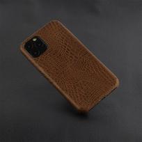 Rudas, Krokodilo Odos Imitacijos Dėkliukas iPhone 11 Pro Telefono Modeliui