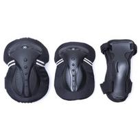 Kelių, alkūnių ir riešų apsaugų rinkinys Globber Adult M (Black)