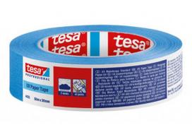 Dažymo juosta tesa® Paper 4435, lauko darbams, UV 2sav., 50m (įv.pločiai)