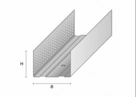 Profilis Favor UW 0.5mm, horizontalus, pertvaroms, 50-100mm (įv.ilgiai)