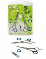 Academy plaukų kirpimo žirklių rinkinys Academy kuty blade 5.5"