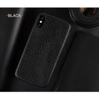 Juodas Krokodilo odos imitacijos dėkliukas telefonui iPhone 7 / 8 / SE 2020 / SE 2022