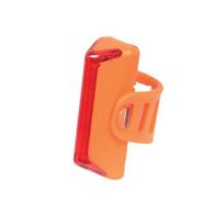 Galinis žibintas KTM LED 180, pakraunamas per USB (silikoninis, oranžinis)