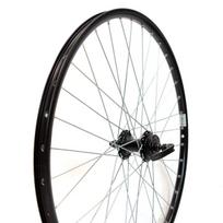 Priekinis ratas 26" juodas dvigubas Ryde ratlankis Guli juoda stebulė 36H Disc 6 varžtų tvirtinimas