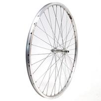 Priekinis ratas 28/29" SC J19E, aliuminė stebulė, tvirtinimas varžtais (aliuminis, sidabrinis)