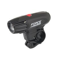 Priekinis žibintas FORCE SAM-330 USB 1LED (juodas)