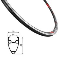Ratlankis REMERX Taurus 28/29" (622x14) 36H (juodas)