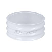 Vairo kolonėlės žiedas FORCE 1 1/8" 15mm (aliuminis, baltas)