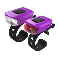 Žibintų komplektas KLS Vega LED 3 funkcijos (violetinė)