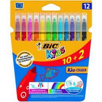 Bic spalvoti flomasteriai Kids Couleur 12 spalvų, FLMBIC920294