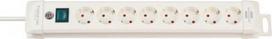 Extension cord Premium-Line 8 sockets 3m H05VV-F 3x1.5, with switch, white 1952280100/115622 | 4007123624287