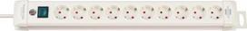 Extension cord Premium-Line 10 sockets 3m H05VV-F 3G1.5, with switch, white 1952200100/115622 | 4007123624409