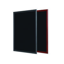 Juoda kreidinė lenta BI-OFFICE 60x45, juodas medinis rėmas