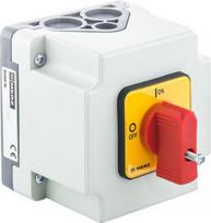 Switch enclosure PCE MERZ ML032.3-RG1/OB 32A 0-1 3P IP65 red/yellow ML032.3-RG1/OB | 5902082026518