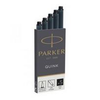Rašalo kapsulės PARKER, ilgos, 5 vnt., juoda, VAKPRR3501179503820