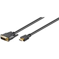 Goobay | DVI-D/HDMI cable, gold-plated | 51580 | DVI-D male Single-Link (18+1 pin) | HDMI male (type A) | HDMI to DVI-D | 2 m
