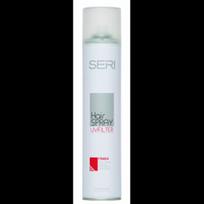 Lakas plaukams su UV filtru, ekstra stiprios fiksacijos Farcom Professional SERI Hair Spray Finish 400 ml