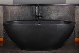 Laisvai pastatoma vonia Paa DOLCE GRAPHITE 180x90 cm