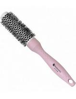 Hairway apvalus plaukų džiovinimo šepetys iš ekologiško plastiko Hairway Pink ø25/37mm