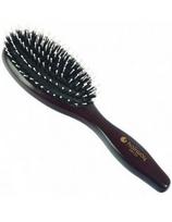 Hairway plaukų šepetys su mediniu korpusu, šerno ir poliamido šereliais Hairway Lady, 9 eilučių