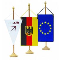 Medinis vėliavėlių stovelis vienvietis