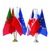Vėliavėlės stovelis keturvietis sidabrinis/auksinis