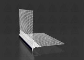 PVC profilis Sakret EDC (02), kampinis, su atvira nulašėjimo briauna, 2500mm