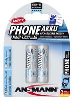 1x2 Ansmann maxE NiMH rech.bat. Mignon AA 1300 mAh DECT PHONE