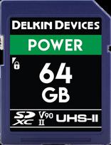 DELKIN 64GB SDXC UHS-II, CINEMA SD (U3/V90)