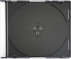 Omega CD case Slim, black (56622)