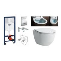 Grohe potinkinis rėmas 3 in 1 su Laufen Pro New Rimless klozetu