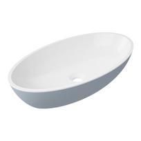 Pastatomas ant stalviršio praustuvas Omnires Siena L UN BSP Marble+ (baltas vidus, pilka išorė)