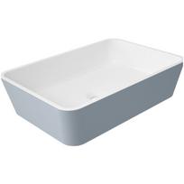 Ant stalviršio pastatomas praustuvas Omnires Parma UN BSP Marble+ 5 ( baltas vidus, pilka išorė)