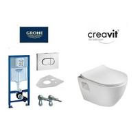 Grohe Rapid SL wc rėmas ir Creavit Paula klozetas