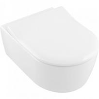 Pakabinamas klozetas Villeroy&Boch Subway 2.0 su DirectFlush, ViFresh, Ceramic Plus ir SlimSeat dangčiu