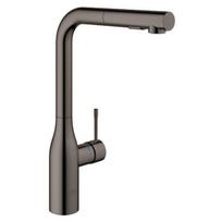 Maišytuvas plautuvei Grohe Essence su ištraukiamu dušeliu, brushed hard graphite