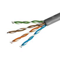 Tinklo kabelis UTP 1m be antgalių Cat5e, skirtas patalpoms, varinis