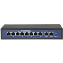Tinklo šakotuvas Longse 10/100MBps 8 jungtys POE + 2 jungtys 10/100/1000MBps (HT812)