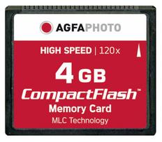 AgfaPhoto Compact Flash 4GB High Speed 120x MLC