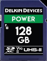 DELKIN 128GB SDXC UHS-II, CINEMA SD (U3/V90)