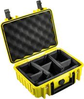B&W International Type 1000 yellow incl. Padded Divider