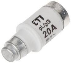 LYDŽIŲJŲ SAUGIKLIŲ ĮDĖKLAS ETI-D02/20A 20 A 400 V gL/gG E18 ETI