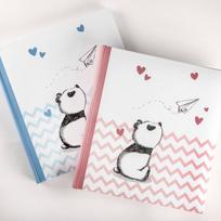 Albumas WALTHER Little Panda 28x30,5/50psl, balti lapai | kampučiai/lipdukai | knyginio rišimo