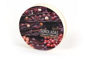 Šokoladas su spanguolėmis ir lazdynų riešutais, 500 g