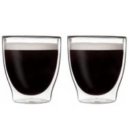 Dvigubo stiklo stiklinės kavai, 200ml. 2 vnt.