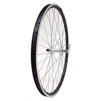 Priekinis ratas 26" STARSCircle J19SZ ratl. aliuminė stebulė, 36H su greitveržle, v-tipo (juoda/sidabrinė)